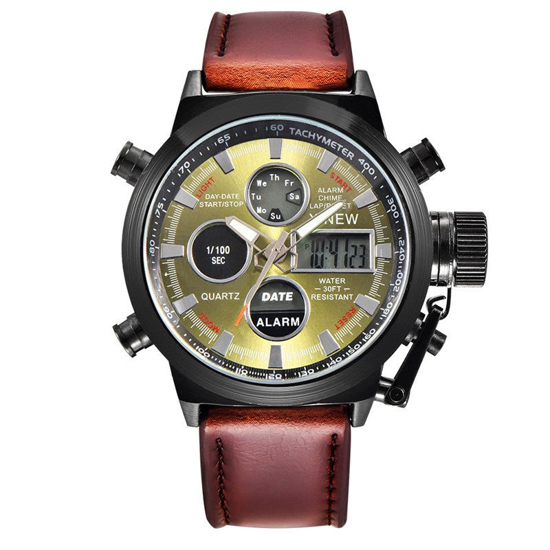 Men's Fashion Belt Multi-functional Watch