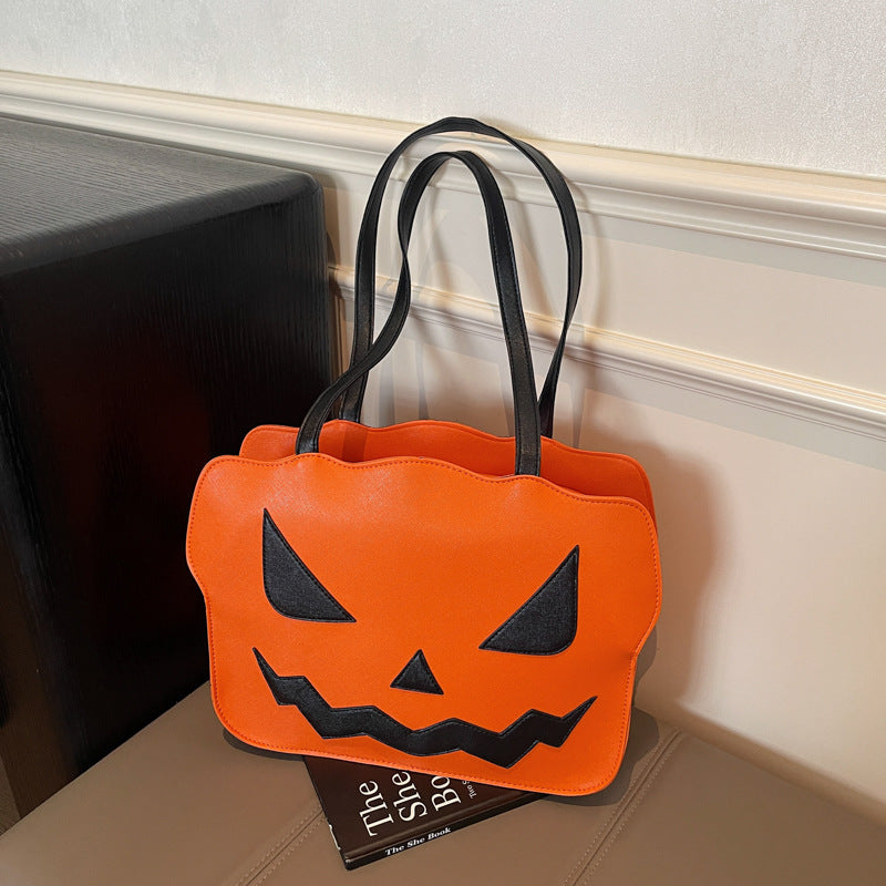 Women's Fashion Halloween Pumpkin Shoulder Messenger Bag