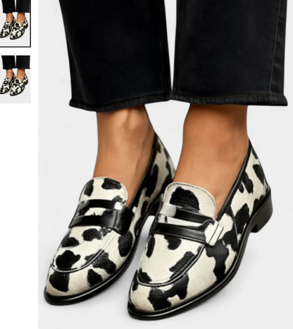 Fashion Oval Head Casual Retro Women's Shoes