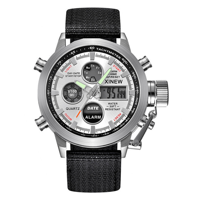 Men's Fashion Belt Multi-functional Watch