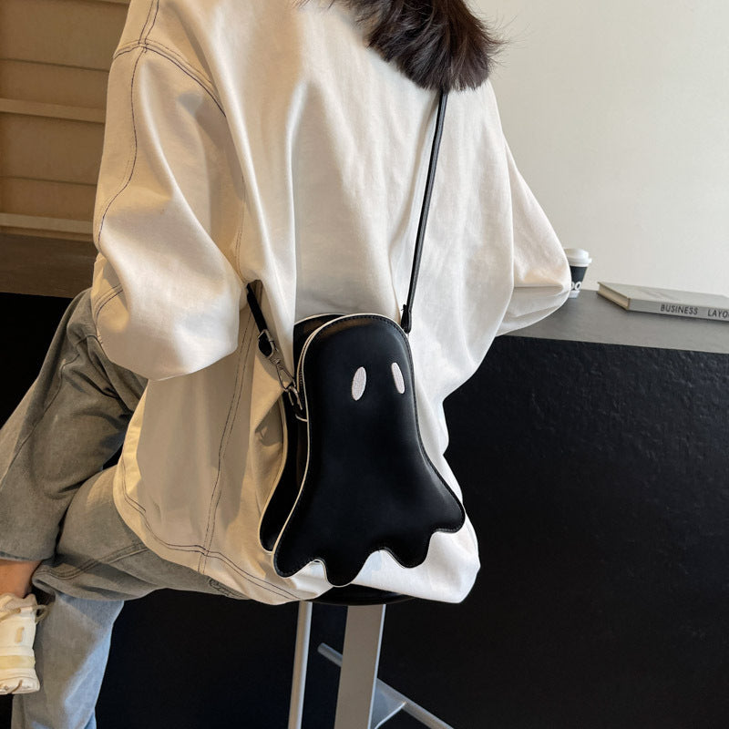 Women's Halloween Ghost Kid Messenger Bag