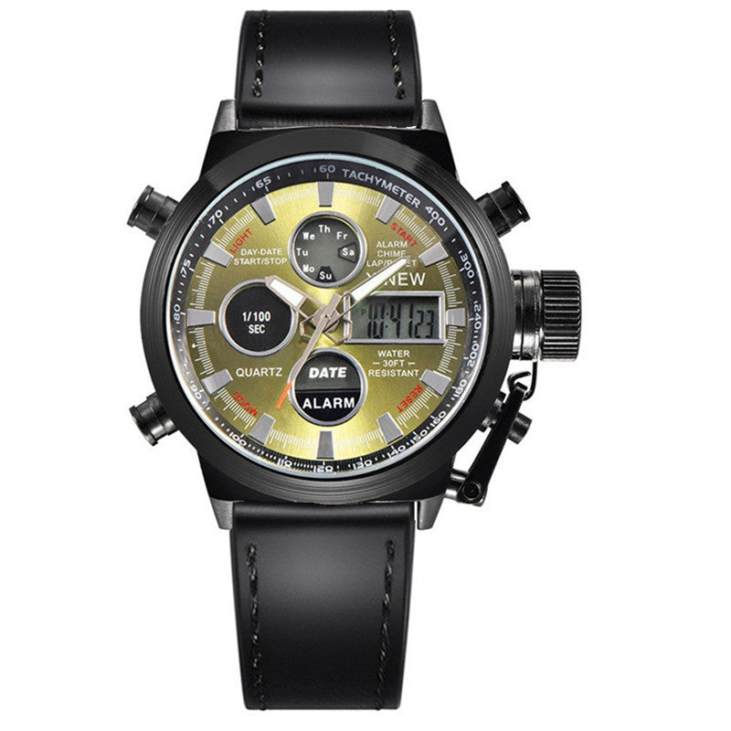 Men's Fashion Belt Multi-functional Watch